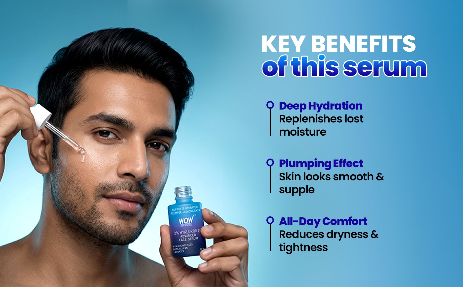 Advanced 2% Hyaluronic Acid Face Serum | For Hydrated & Plumper Looking Skin | 30 ml