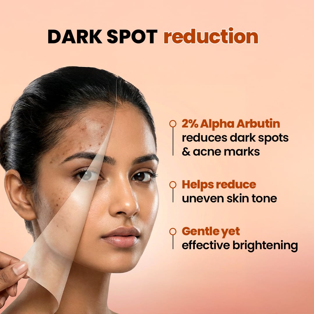 2% Alpha Arbutin Face Serum for Dark Spots & Uneven Skin Tone - 30 ml